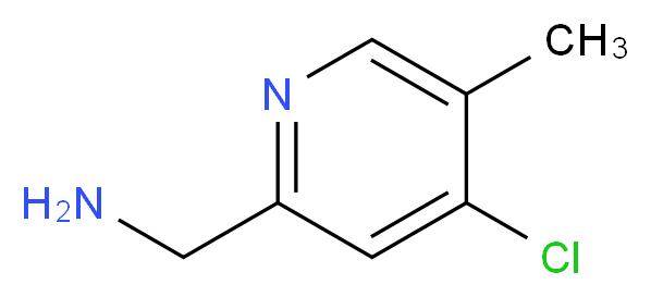 (4-chloro-5-methylpyridin-2-yl)methanamine_分子结构_CAS_1196155-70-0