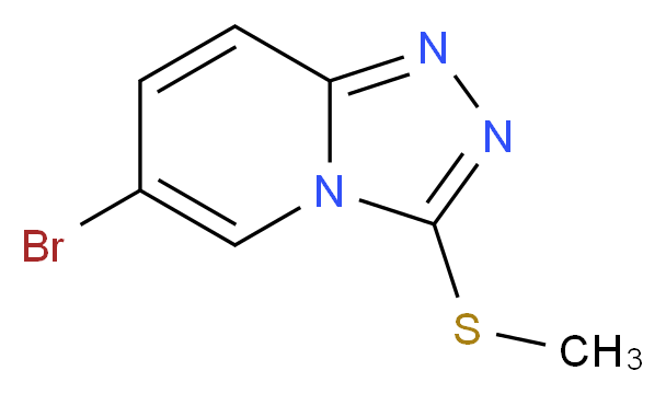 6-Bromo-3-(methylthio)[1,2,4]triazolo[4,3-a]pyridine 98%_分子结构_CAS_)