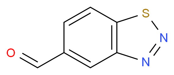 1,2,3-benzothiadiazole-5-carbaldehyde_分子结构_CAS_394223-15-5