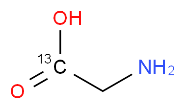 甘氨酸-1-13C_分子结构_CAS_20110-59-2)