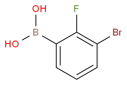 (3-Bromo-2-fluorophenyl)boronic acid_分子结构_CAS_352535-97-8)