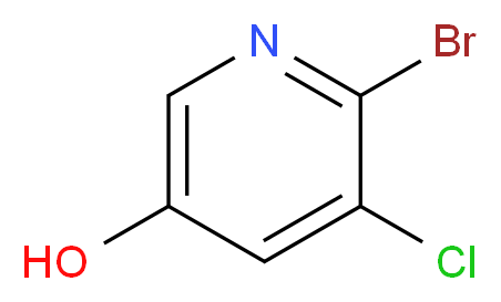 2-Bromo-3-chloro-5-hydroxypyridine_分子结构_CAS_130284-56-9)