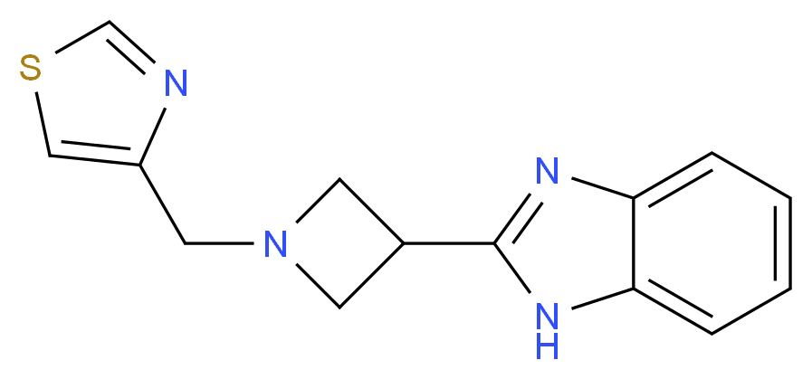2-[1-(1,3-thiazol-4-ylmethyl)azetidin-3-yl]-1H-benzimidazole_分子结构_CAS_)