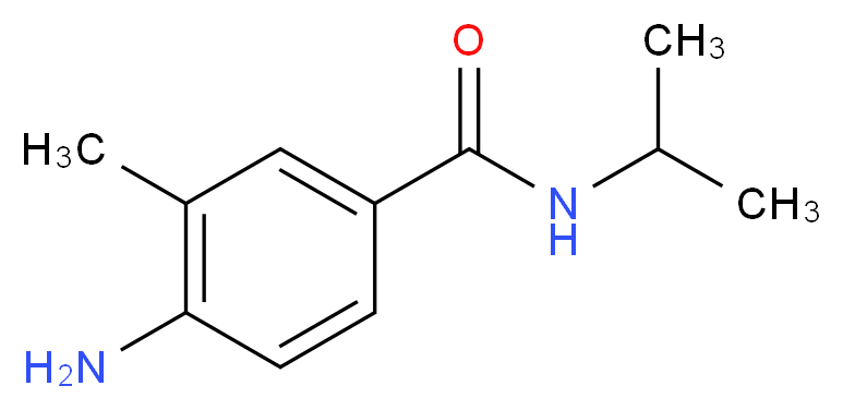 4-amino-3-methyl-N-(propan-2-yl)benzamide_分子结构_CAS_)