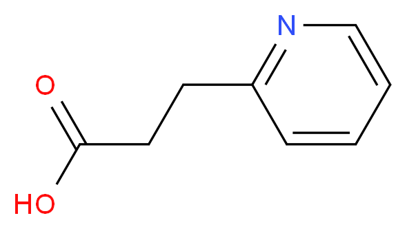 3-(pyridin-2-yl)propanoic acid_分子结构_CAS_15197-75-8