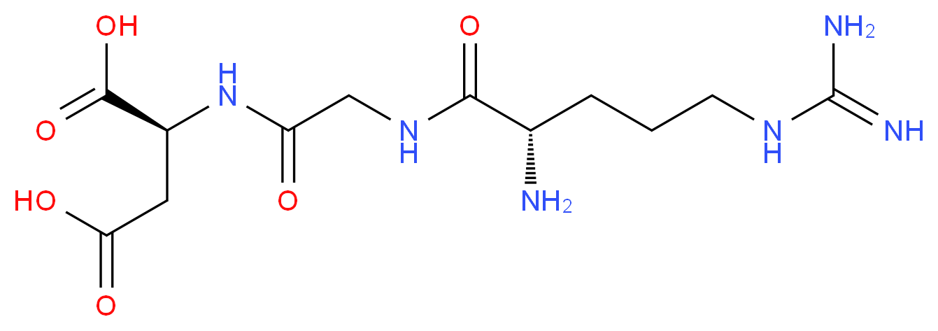 (2S)-2-{2-[(2S)-2-amino-5-carbamimidamidopentanamido]acetamido}butanedioic acid_分子结构_CAS_99896-85-2