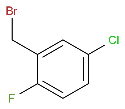 5-Chloro-2-fluorobenzyl bromide_分子结构_CAS_71916-91-1)