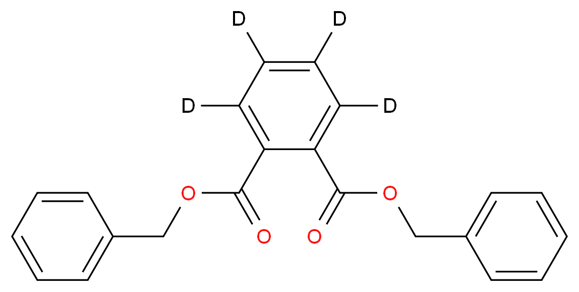 1,2-dibenzyl (<sup>2</sup>H<sub>4</sub>)benzene-1,2-dicarboxylate_分子结构_CAS_1015854-62-2