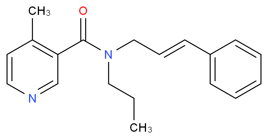 4-methyl-N-[(2E)-3-phenylprop-2-en-1-yl]-N-propylnicotinamide_分子结构_CAS_)