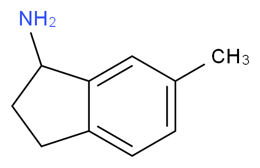 6-methyl-2,3-dihydro-1H-inden-1-amine_分子结构_CAS_361389-84-6