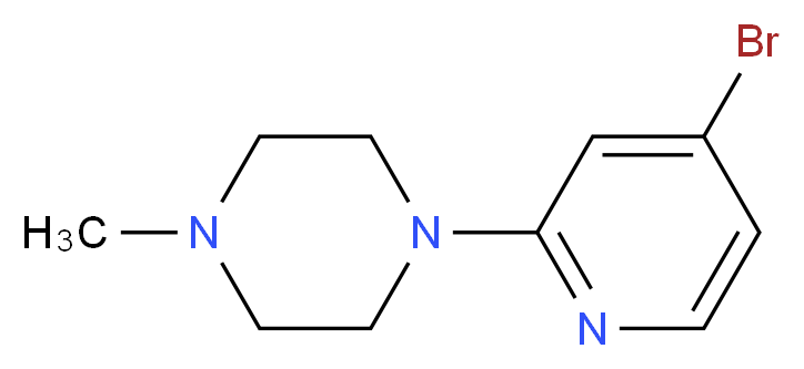 1-(4-bromopyridin-2-yl)-4-methylpiperazine_分子结构_CAS_1060812-92-1