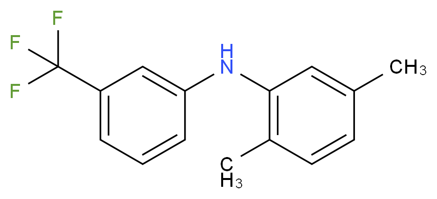 2,5-dimethyl-N-[3-(trifluoromethyl)phenyl]aniline_分子结构_CAS_949161-10-8