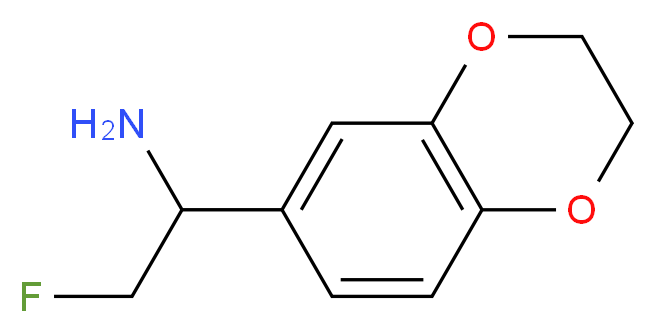 1-(2,3-dihydro-1,4-benzodioxin-6-yl)-2-fluoroethanamine_分子结构_CAS_)