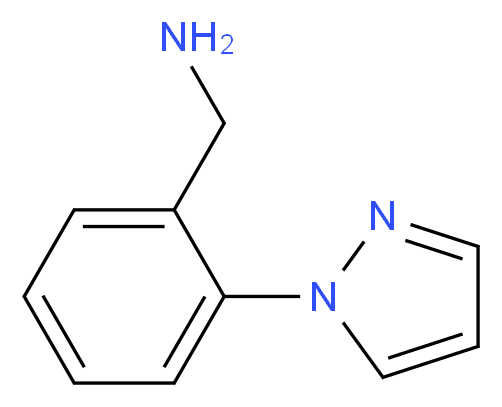 [2-(1H-pyrazol-1-yl)phenyl]methanamine_分子结构_CAS_449758-13-8