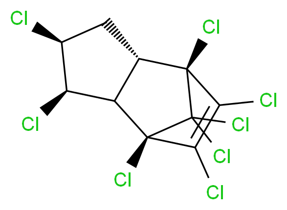 (1R,2S,3R,4S,6S,7S)-1,3,4,7,8,9,10,10-octachlorotricyclo[5.2.1.0<sup>2</sup>,<sup>6</sup>]dec-8-ene_分子结构_CAS_5103-71-9