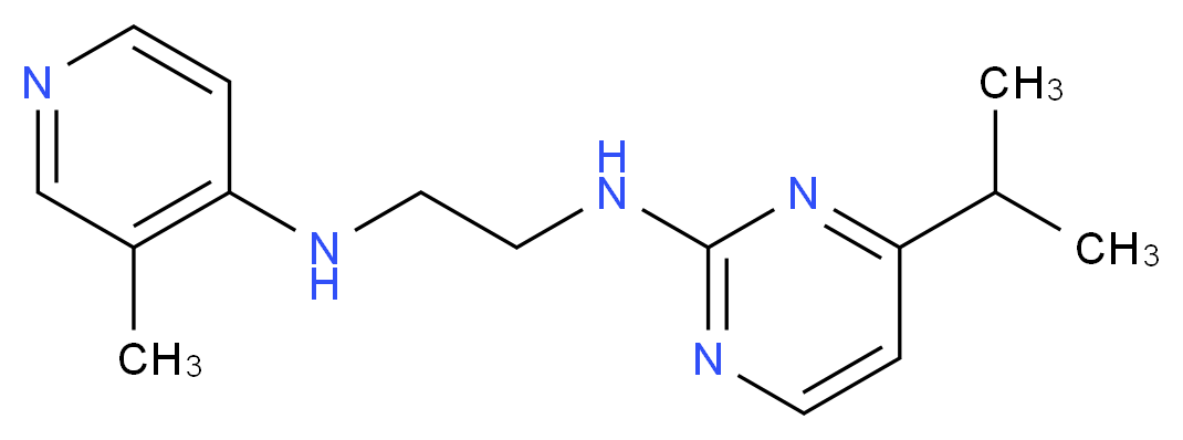 (4-isopropylpyrimidin-2-yl){2-[(3-methylpyridin-4-yl)amino]ethyl}amine_分子结构_CAS_)