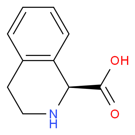 (1S)-1,2,3,4-tetrahydroisoquinoline-1-carboxylic acid_分子结构_CAS_151004-92-1