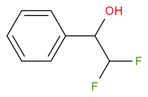 2,2-difluoro-1-phenylethan-1-ol_分子结构_CAS_345-64-2