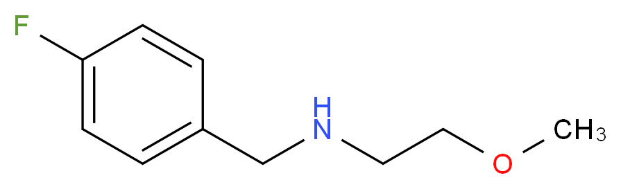 (4-fluorobenzyl)(2-methoxyethyl)amine_分子结构_CAS_827328-38-1)