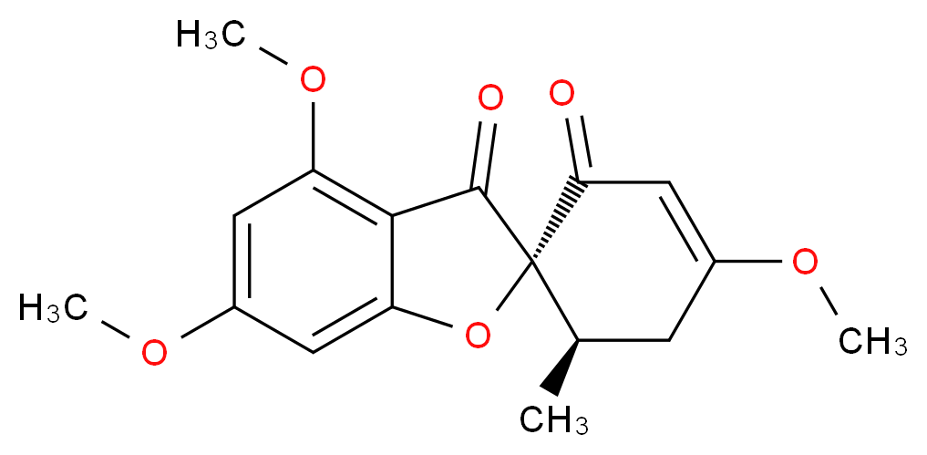 4,4',6-Trimethoxy-6'-methyl-3'-grisen-2',3-dione_分子结构_CAS_56783-97-2)