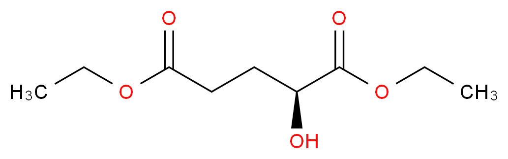 1,5-diethyl (2S)-2-hydroxypentanedioate_分子结构_CAS_55094-99-0