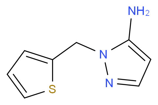 1-(thien-2-ylmethyl)-1H-pyrazol-5-amine_分子结构_CAS_4394-26-7)