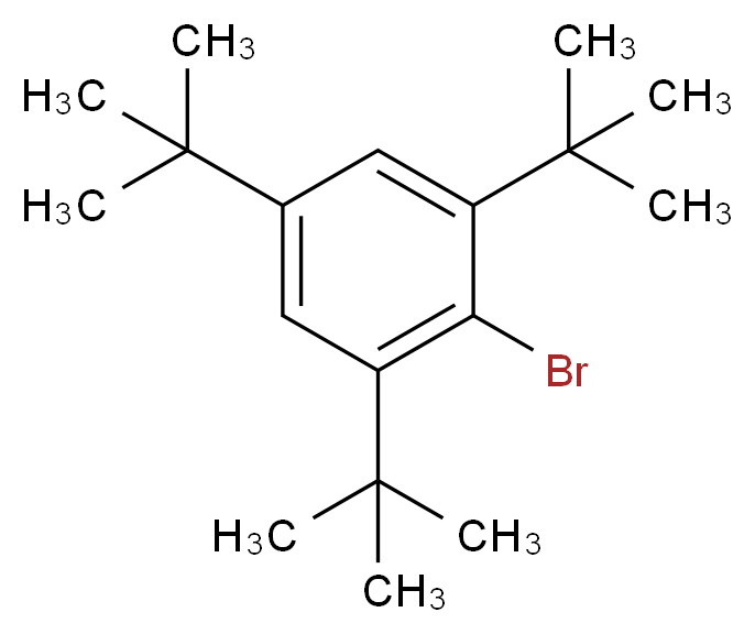 1-溴-2,4,6-三叔丁基苯_分子结构_CAS_3975-77-7)