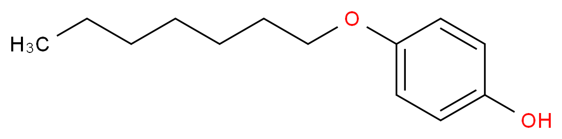 4-庚氧基苯酚_分子结构_CAS_13037-86-0)