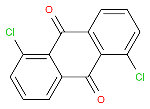 1,5-dichloro-9,10-dihydroanthracene-9,10-dione_分子结构_CAS_82-46-2