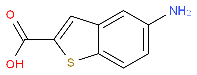 5-amino-1-benzothiophene-2-carboxylic acid_分子结构_CAS_98589-46-9