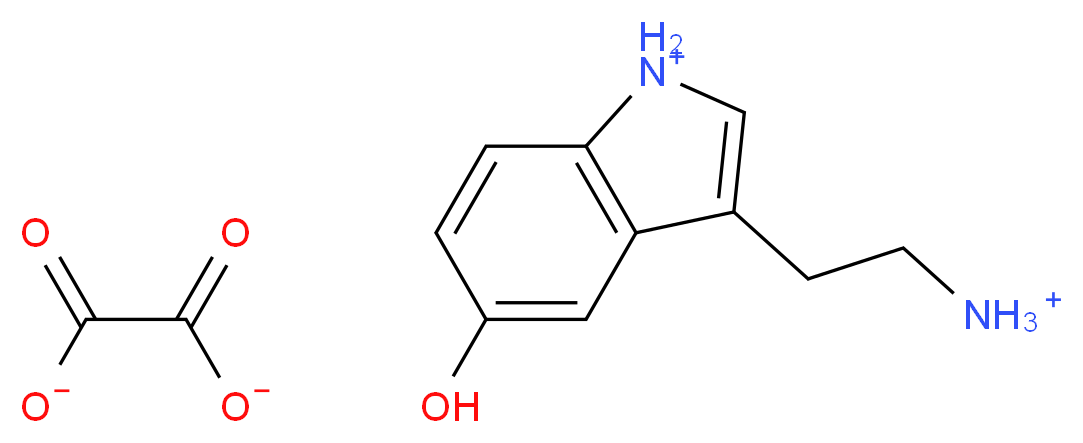 SEROTONIN HYDROGEN OXALATE_分子结构_CAS_3036-16-6)