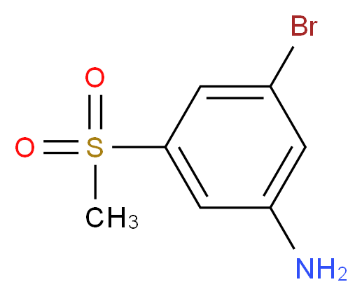 3-bromo-5-methanesulfonylaniline_分子结构_CAS_62606-00-2