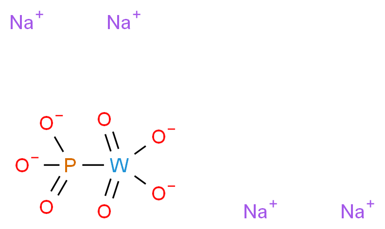 tetrasodium dioxo(phosphonato)tungstenbis(olate)_分子结构_CAS_51312-42-6