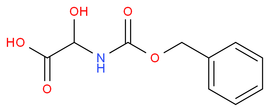 2-(((Benzyloxy)carbonyl)amino)-2-hydroxyacetic acid_分子结构_CAS_56538-57-9)