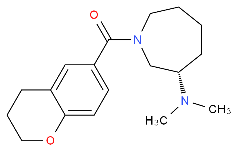 (3S)-1-(3,4-dihydro-2H-chromen-6-ylcarbonyl)-N,N-dimethylazepan-3-amine_分子结构_CAS_)