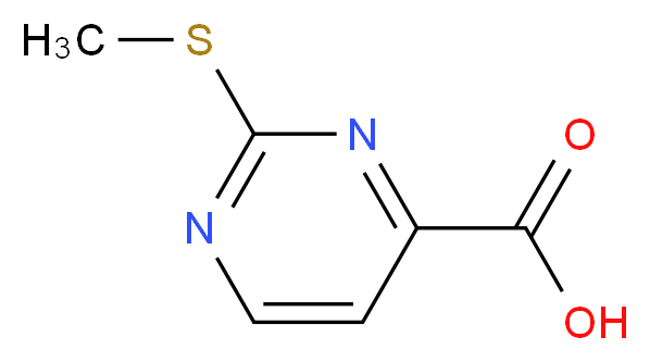 2-Methylsulfanylpyrimidine-4-carboxylic acid_分子结构_CAS_1126-44-9)