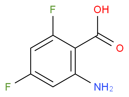 2-Amino-4,6-difluorobenzoic acid_分子结构_CAS_126674-77-9)