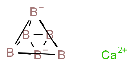 calcium 1λ<sup>4</sup>,2λ<sup>4</sup>,4λ<sup>4</sup>,5λ<sup>4</sup>-heptacyclo[2.2.0.0<sup>1</sup>,<sup>3</sup>.0<sup>2</sup>,<sup>5</sup>.0<sup>2</sup>,<sup>6</sup>.0<sup>3</sup>,<sup>5</sup>.0<sup>4</sup>,<sup>6</sup>]hexaborane-3,6-diuide_分子结构_CAS_12007-99-7