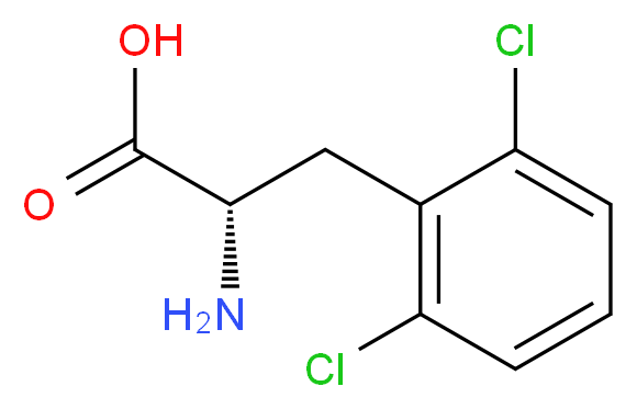 (2S)-2-amino-3-(2,6-dichlorophenyl)propanoic acid_分子结构_CAS_111119-37-0