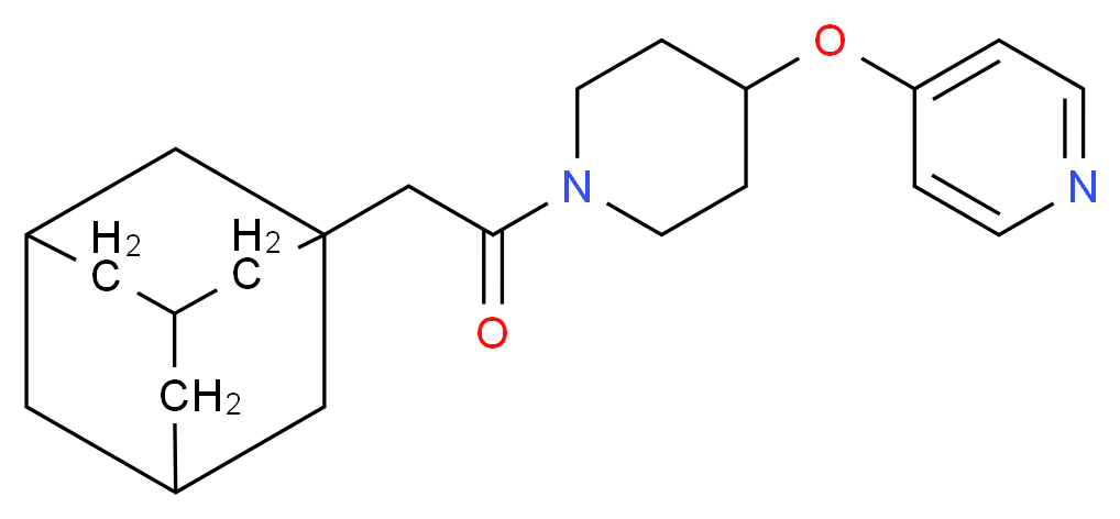 4-{[1-(1-adamantylacetyl)-4-piperidinyl]oxy}pyridine_分子结构_CAS_)