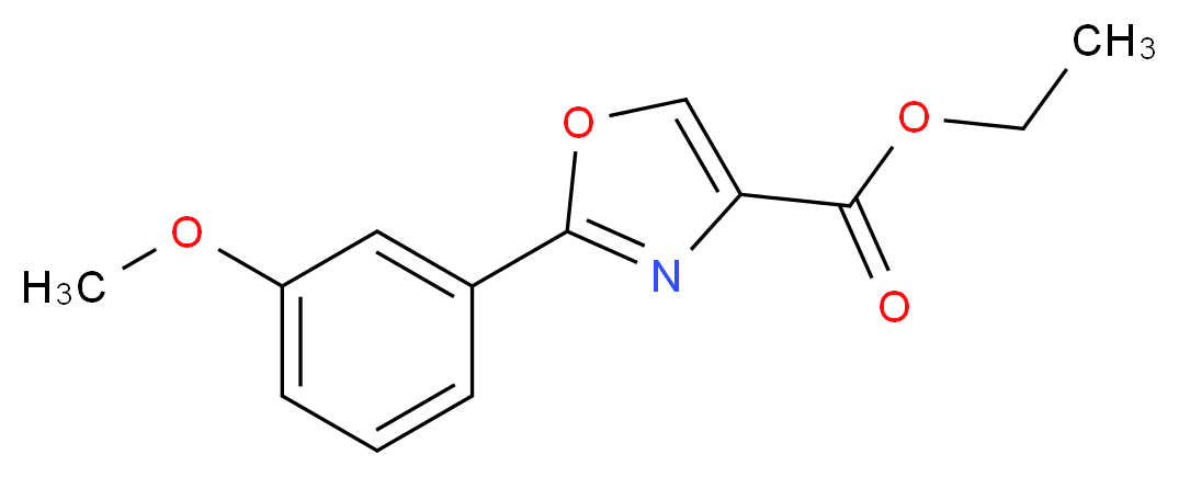 2-(3-METHOXY-PHENYL)-OXAZOLE-4-CARBOXYLIC ACID ETHYL ESTER_分子结构_CAS_132089-44-2)