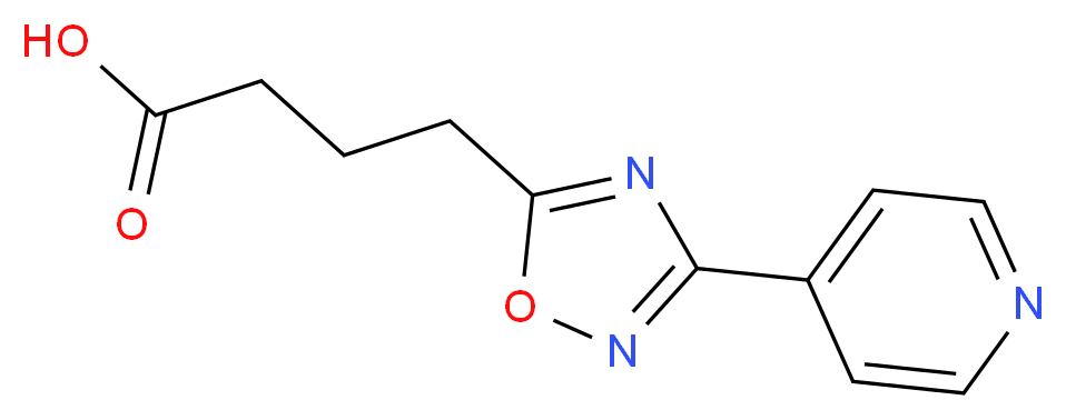 4-[3-(4-pyridinyl)-1,2,4-oxadiazol-5-yl]butanoic acid_分子结构_CAS_439108-10-8)