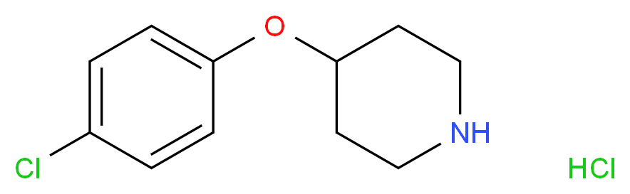 4-(4-Chlorophenoxy)piperidine hydrochloride_分子结构_CAS_63843-53-8)