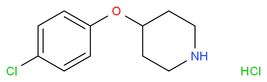 4-(4-chlorophenoxy)piperidine hydrochloride_分子结构_CAS_63843-53-8