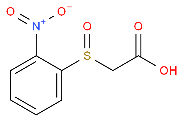 2-(2-nitrobenzenesulfinyl)acetic acid_分子结构_CAS_117737-43-6