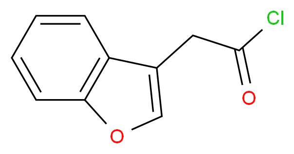 2-(1-benzofuran-3-yl)acetyl chloride_分子结构_CAS_857283-98-8