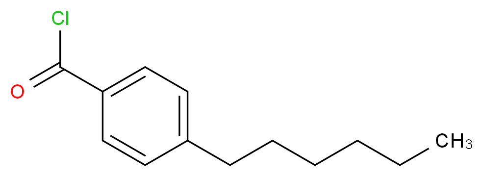 4-hexylbenzoyl chloride_分子结构_CAS_50606-95-6