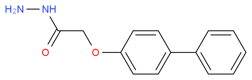 2-(biphenyl-4-yloxy)acetohydrazide_分子结构_CAS_84161-08-0)