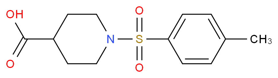 1-[(4-Methylphenyl)sulfonyl]-4-piperidinecarboxylic acid_分子结构_CAS_147636-36-0)