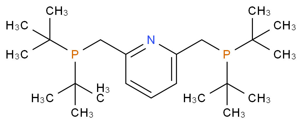 2,6-bis[(di-tert-butylphosphanyl)methyl]pyridine_分子结构_CAS_338800-13-8